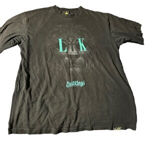 Last Kings Lion Classic Graphic Black T-Shirt Size XXL